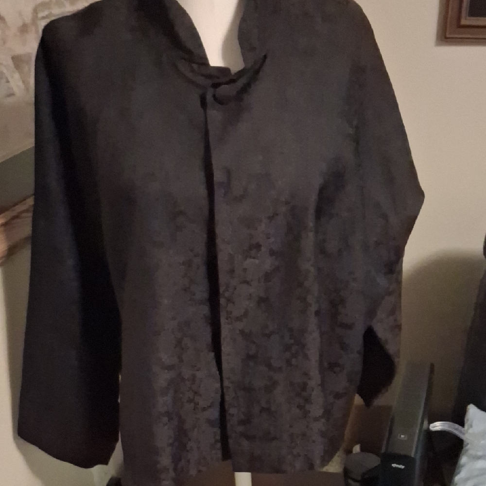 Eskandar 100 Dark Brown Women's Poncho